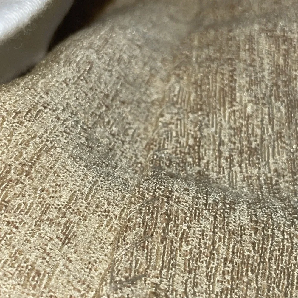 Vintage Gold Floor‎ To Ceiling ( 11x6') Lined Curtains Pinch Pleated Dry Cleaned